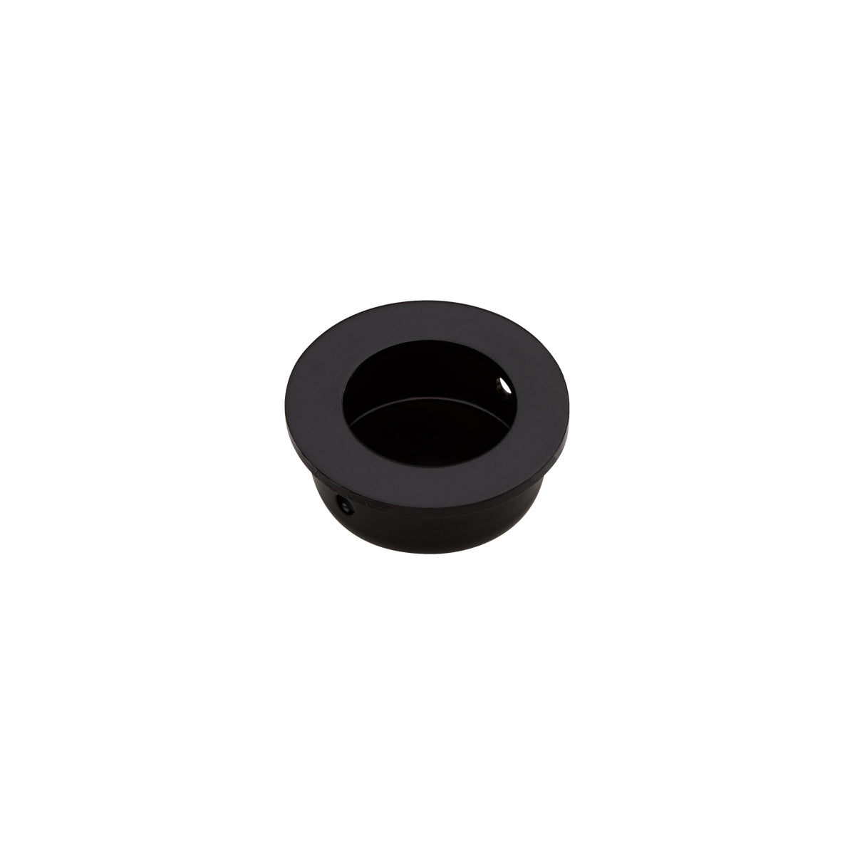 Matte Black FLUSH PULL Round Handle 30mm Open Design Mucheln Door