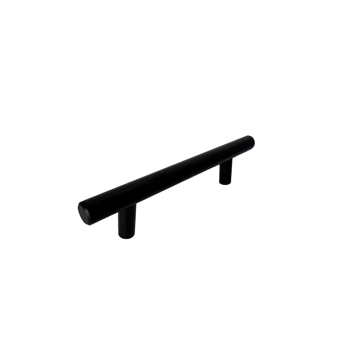 Matte Black Rounded Cupboard Handle 96mm | Mucheln