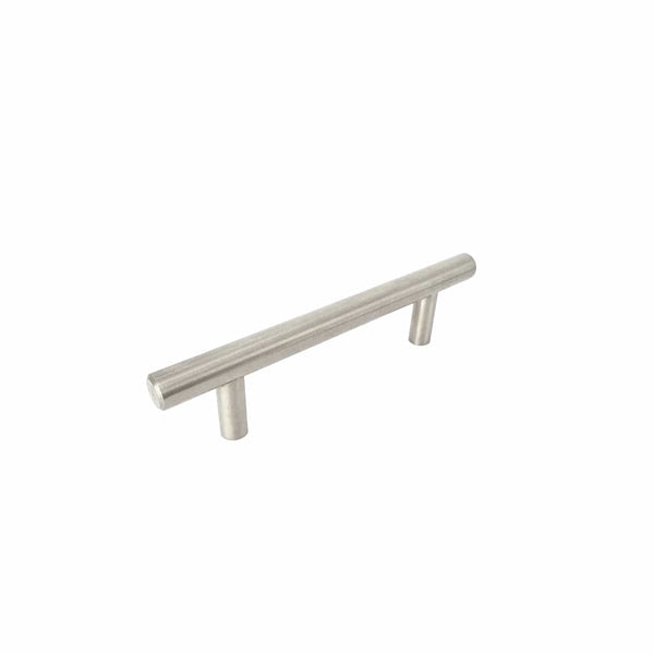 Satin Nickel Rounded Cupboard Handle 96mm | Mucheln