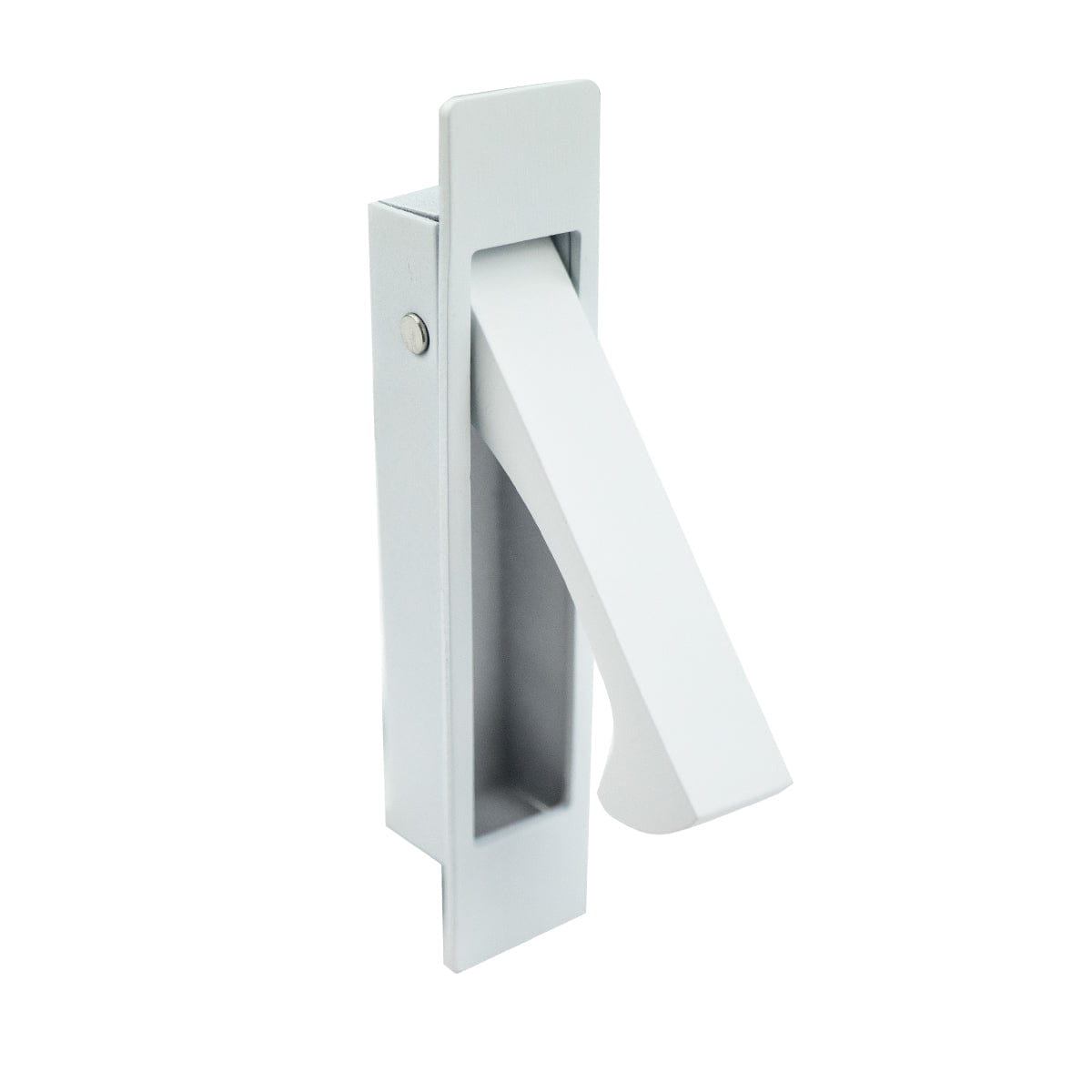 White Concealed Flush Pull Handle 90mm | Mucheln