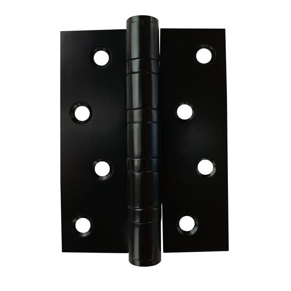 Matte Black Door Hinge 100mm x 75mm (2 Hinges) | FIXED PIN | Mucheln Door Hardware