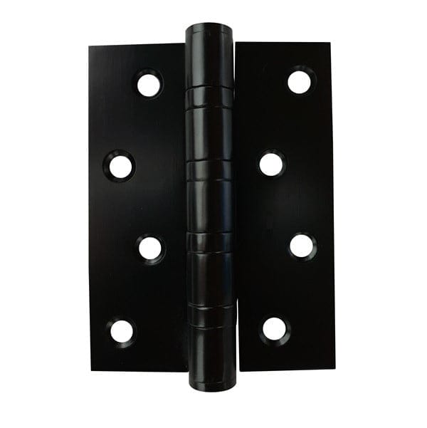 Matte Black Door Hinge 100mm x 75mm (2 Hinges) | FIXED PIN