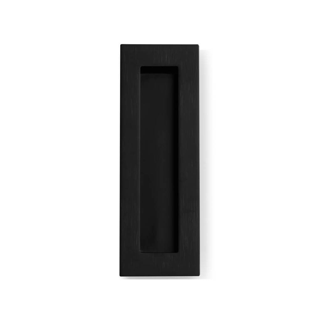 Matte Black FLUSH PULL Rectangle Handle 150mm – Mucheln Door Hardware