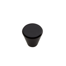 Load image into Gallery viewer, black cupboard knob 28mm top

