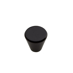 black cupboard knob 28mm top