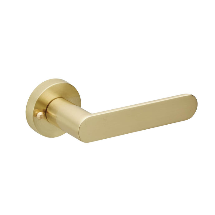 Brushed Brass Door Handle PRIVACY- Mucheln BERKLEY Series