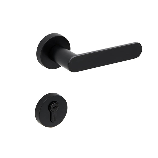 Matte Black Door Handle ENTRANCE- Mucheln BERKLEY Series