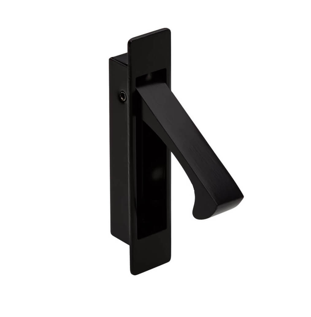 Matte Black FLUSH PULL 90mm Concealed Handle – Mucheln Door Hardware