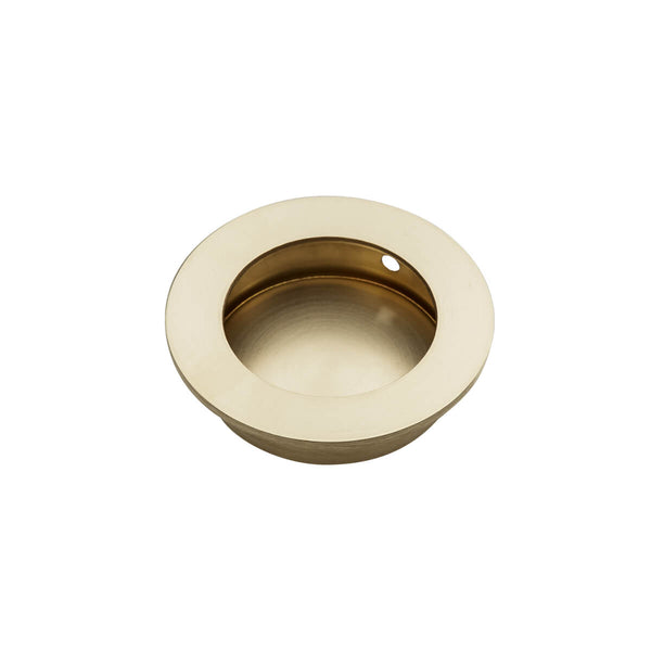 Brass flush pull 50mm side