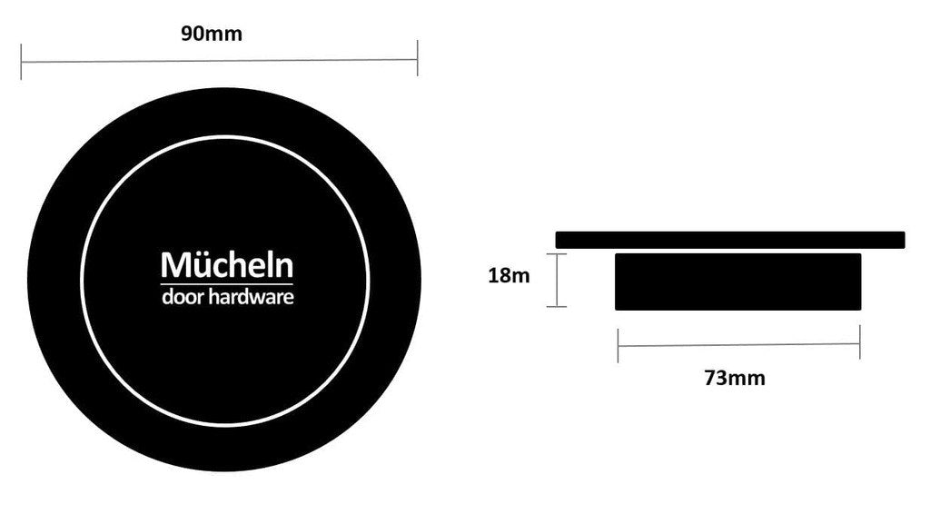 gunmetal grey flush pull cupboard dimensions