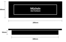 Load image into Gallery viewer, black 200mm flush pull dimensions
