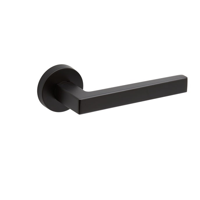 MATTE BLACK Door Handle PASSAGE I Mucheln Series II - Front View