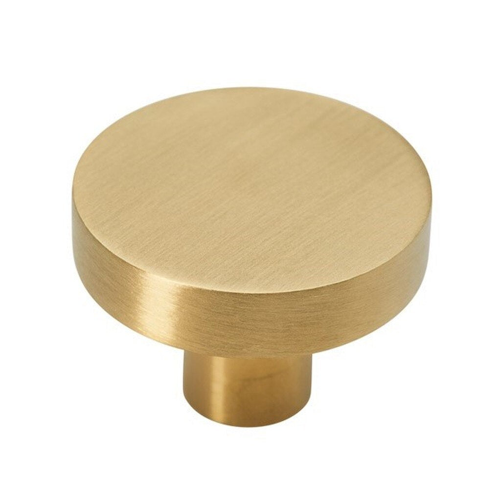 BRASS Cupboard Pull Knob 35mm - Front View | Mucheln Door Hardware