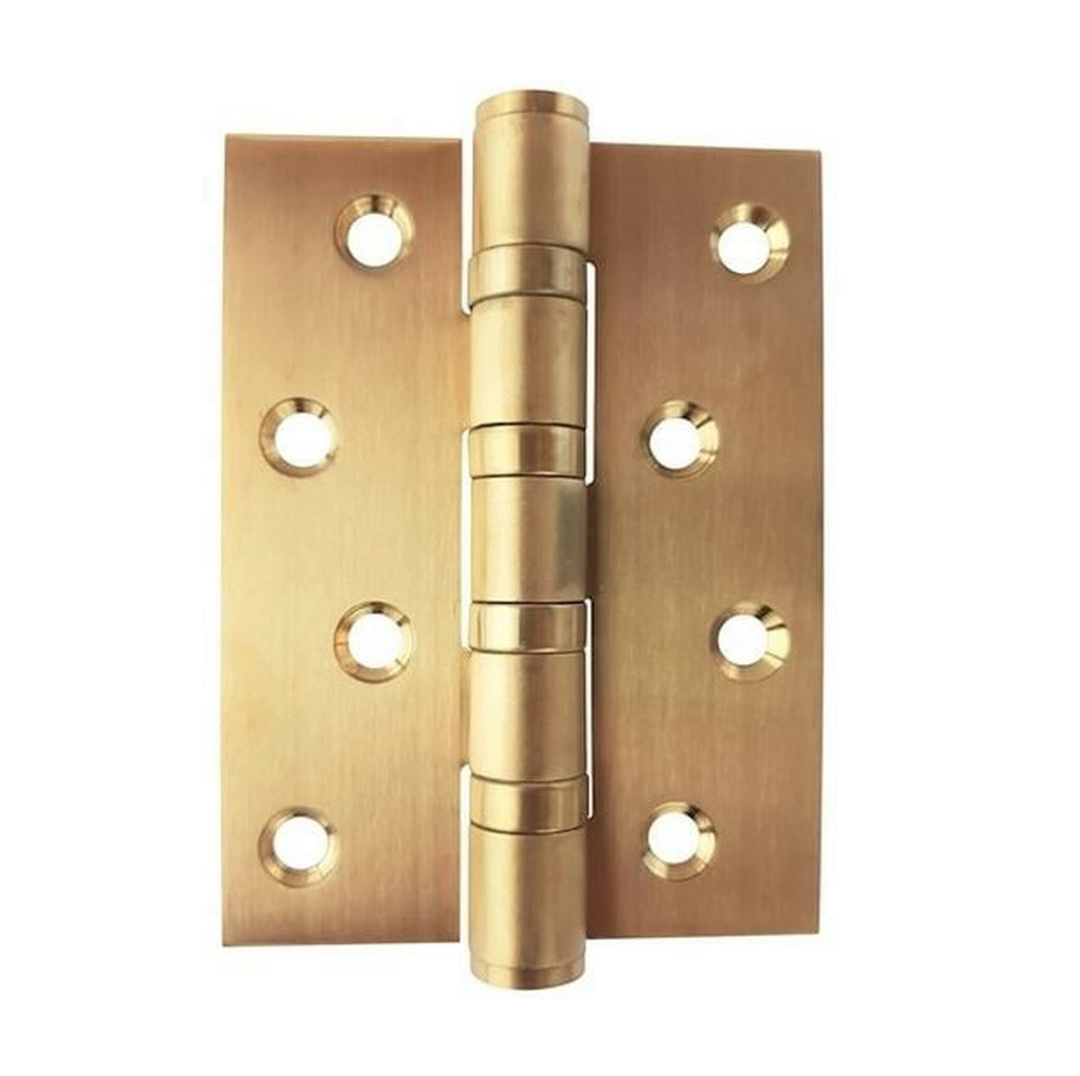 Brushed Brass Door Hinge 100 x 75mm (2 Hinges) LOOSE PIN | Mucheln Door Hardware