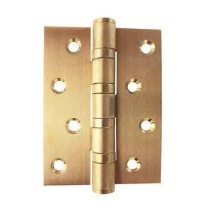 Brushed Brass Door Hinge 100 x 75mm (2 Hinges) LOOSE PIN