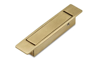 Brass FLUSH PULL 90mm Concealed Handle
