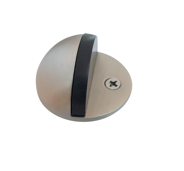 Satin Nickel Dome Door Stop I Mucheln